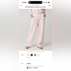 Aerie Pink Petal Lounge Pants